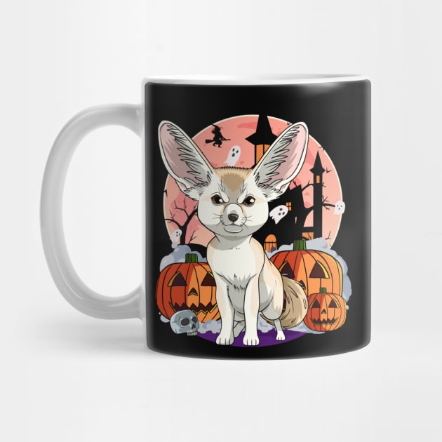 Fennec Fox Witch Pumpkin Halloween by Noseking